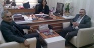 Müdür Filibya Saral'a ilk tebrik Cumder başkanı Yaşar Çakır'dan geldi